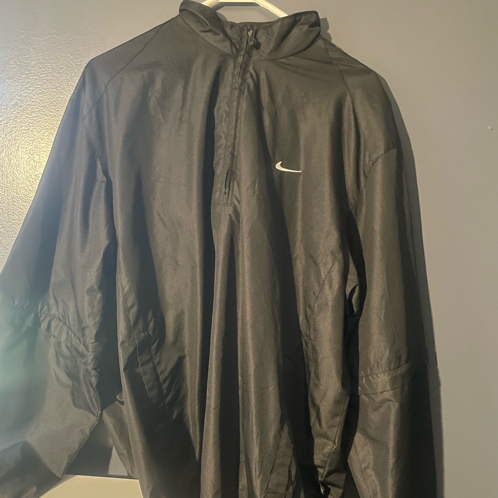 Nike Golf Tiger Woods Pullover Windbreaker Black Quarter Zip